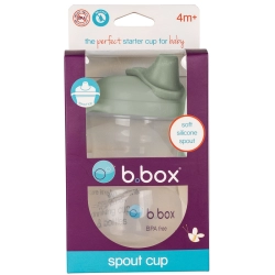 B.Box Kubek z miękkim ustnikiem Sage szałwiowy 240 ml, 4m+